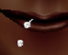 lip piercing R silver .