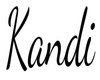 Kandi Name Sign