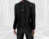 M| NY Black Vest Suit