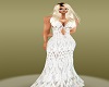 All White Lace Gown