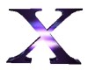 SV| Letter X Purple