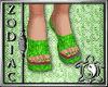 Franny Light Green Heels
