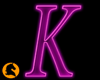 Neon Letter K