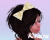 White Gold Bow Headband