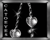 {CT}Heart silver necklac