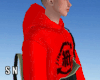 N. Red Hoodie Overall M