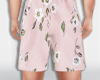 Pink Floral Shorts Set