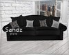 S. Modern Black Sofa
