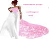 pink and white wedding g