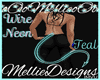 [M]Wire Neon Tail~Teal