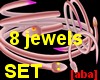 [aba] Set of 8 jewels F