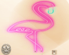 ♕ Neon Flamingo