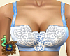 Heart Lace Bandeau Blue