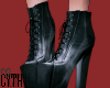 [C] Black Fash Boots