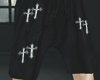 y2k cross shorts