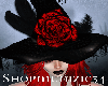 Gothic Witch Hat Red