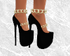 Black Chained Heels