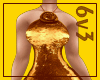 6v3| Gold Mini Dress RLL