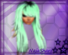 grn/blk long layer hair