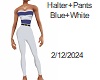 [BB] Halter+Pants Blue+W