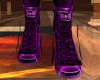 Metalic Purple Con Heels