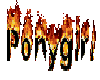 Ponygirl w/flames