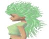 Two tone green hair
