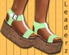 Kids green sandals