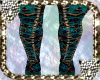 Golden Teal Boots