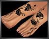 SL Roses Feet Tattoo