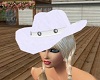 (k) white cowboy hat
