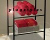 1106 Bathroom Shelf Red