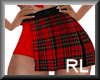 Flirt Plaid Skirt-Red RL