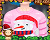 Kids Xmas Pink Sweater