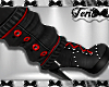 Black Red Warmer Boots