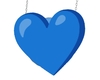 Blue Heart Purse