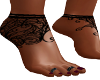 Black Laced Feet