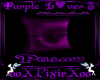 purple lovers pillow