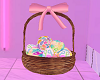 Easter Basket W Pink Bow