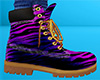 Purple Stripe Work Boots 2 (M)