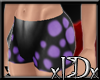 xIDx Purple Dotty Shorts