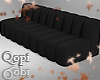 Wavy Black Sofa