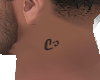 Neck tattoo heart-M