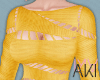 Aki Cut-Out Dress Yellow
