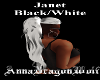 Janet - Black/White