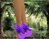 Purple Blossom Heels 
