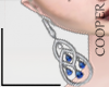 !A Blue earrings