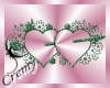 ¤C¤ Hearts (green)