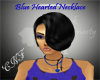 Blue Hearted Necklace