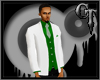 Green and Silver Tux Top